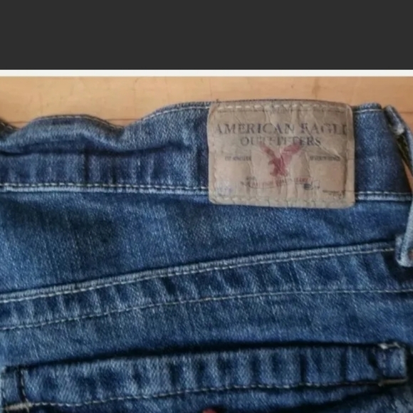 American Eagle Women's Jeans Size 8 Boot Cut Distressed Stretch Blue - Picture 10 of 11
